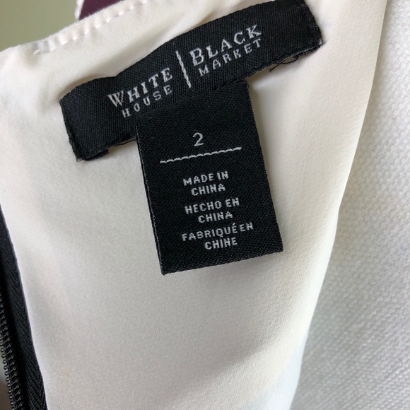 WHBM Colorblock Pencil Dress Size 2 - Picture 2 of 7